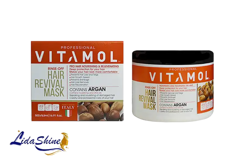 ماسک مو آرگان ویتامول VITAMOL با آبکشی ۵۰۰گرم 