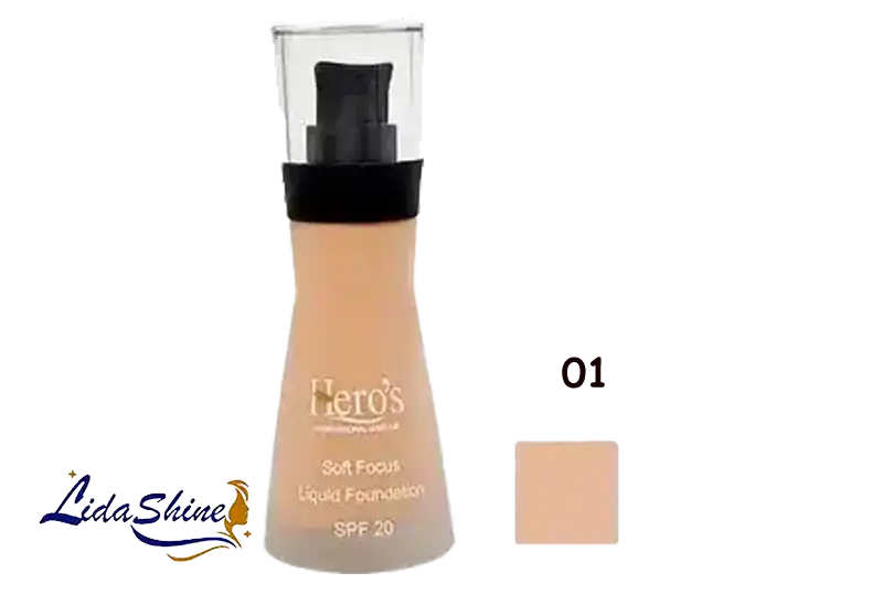 کرمپودر شماره 01 شیشه ای هیروس SPF 20 حجم 30 میلی لیتر
