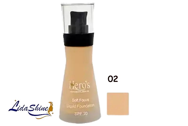 کرمپودر شماره 02 شیشه ای هیروس SPF 20 حجم 30 میلی لیتر 
