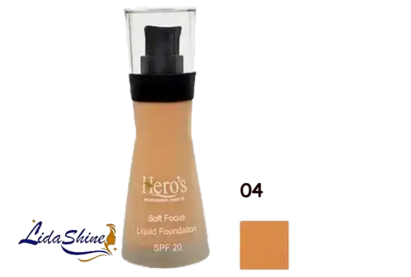 کرمپودر شماره 04 شیشه ای هیروس SPF 20 حجم 30 میلی لیتر 