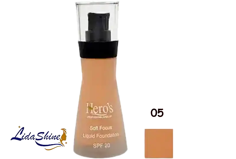 کرمپودر شماره 05 شیشه ای هیروس SPF 20 حجم 30 میلی لیتر