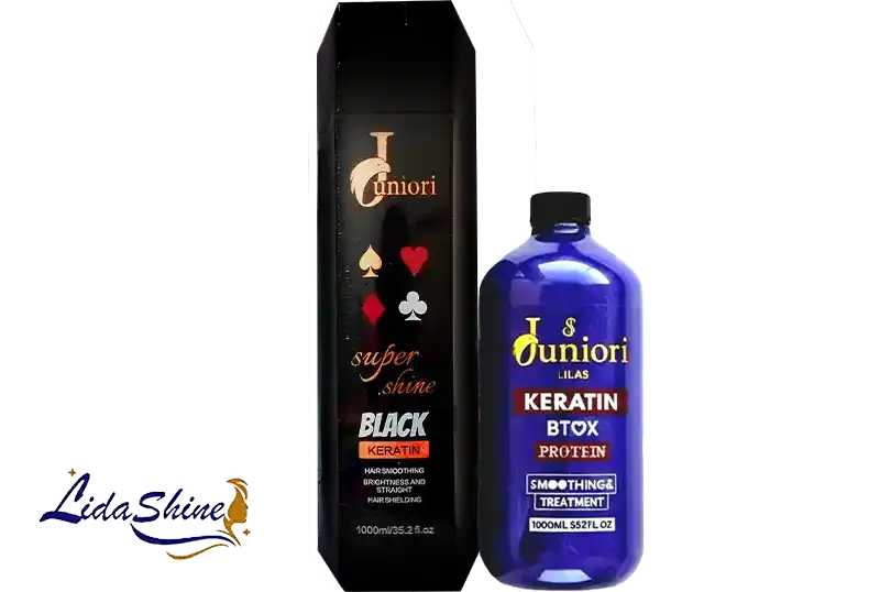  ست کراتین اسپیک مشکی جونیور و ژل کراتین لیلاس جونیور حجم 2000 میلی لیتر