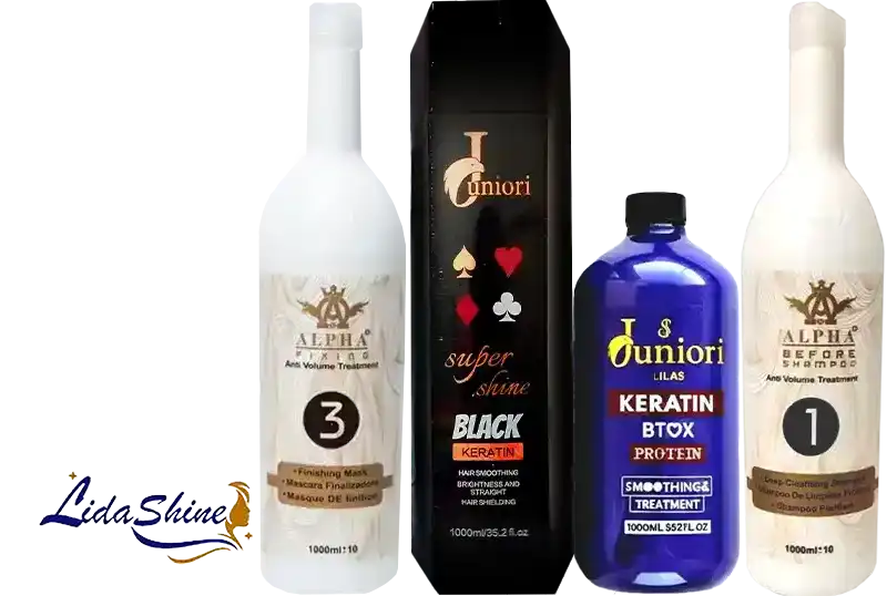 پک کراتین اسپیک مشکی جونیور و ژل کراتین لیلاس جونیور حجم 4000 میلی لیتر