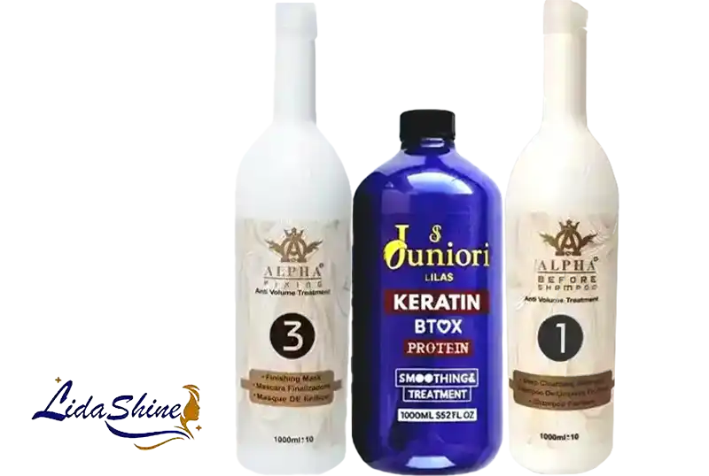 پک ژل کراتین بنفش جونیور مدل لیلاس حجم 3000 میلی لیتر